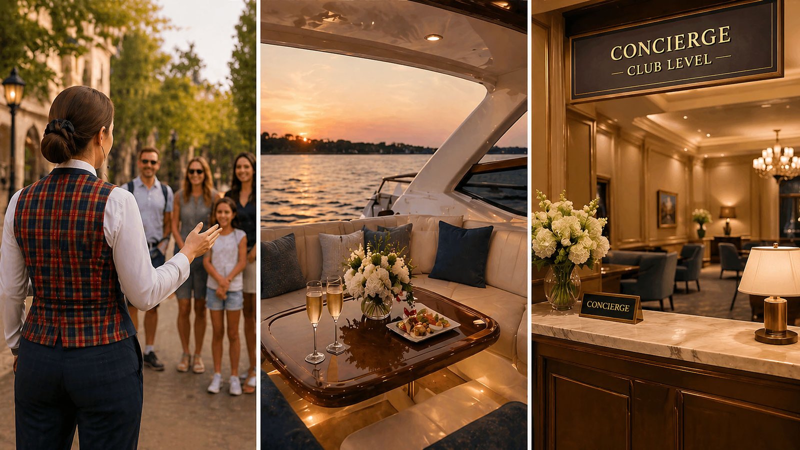 VIP tour guide withplaid vest non identifying from behind Private fireworks