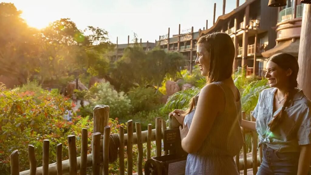 Guests at the Animal Kingdom Lodge