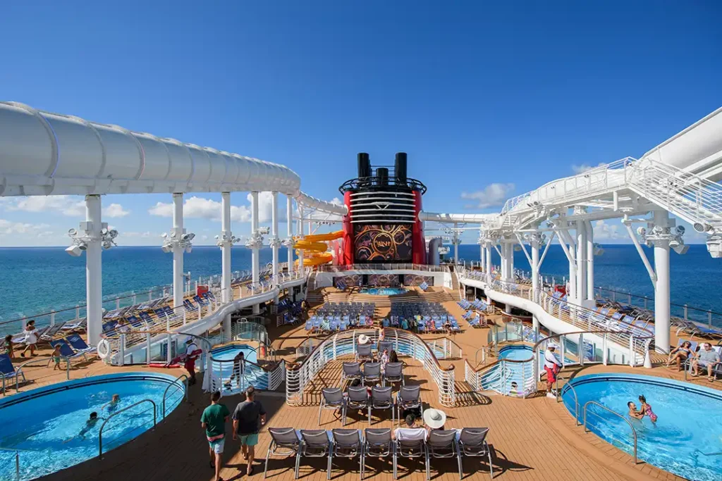 Deck on the Disney Wish Ship
