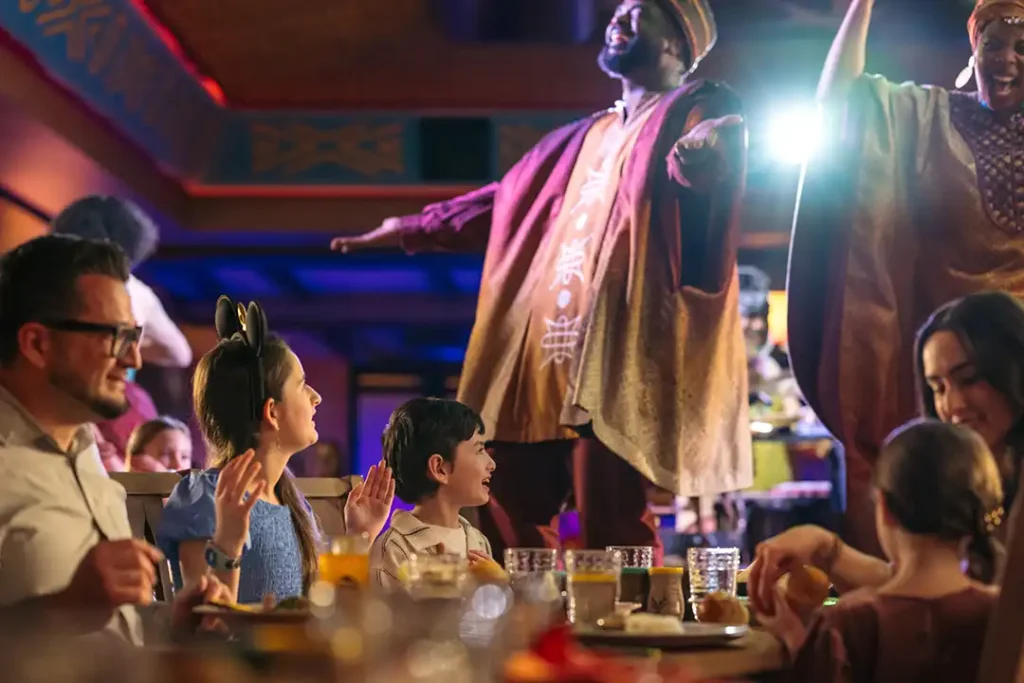 Dining and entertainment aboard the Disney Destiny