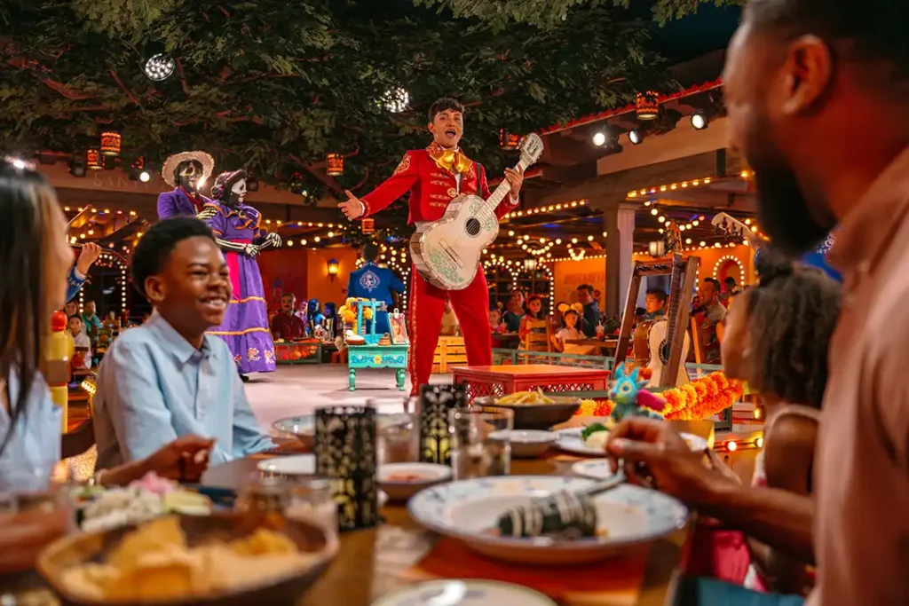 Dining and entertainment aboard the Disney Treasure