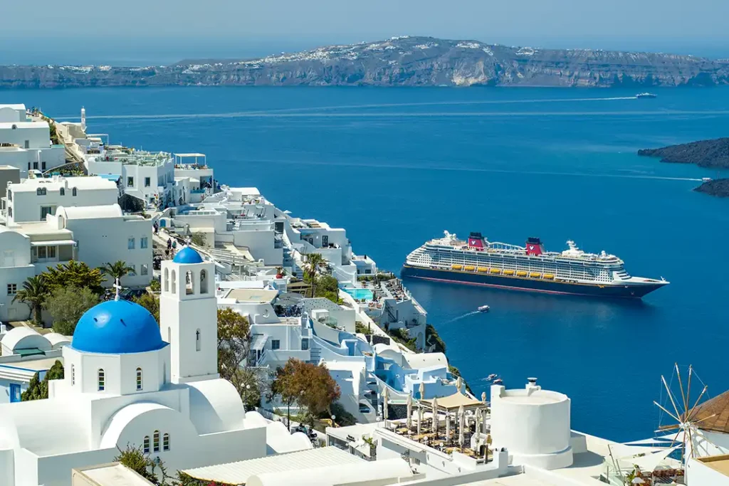 Disney Dream in Santorini