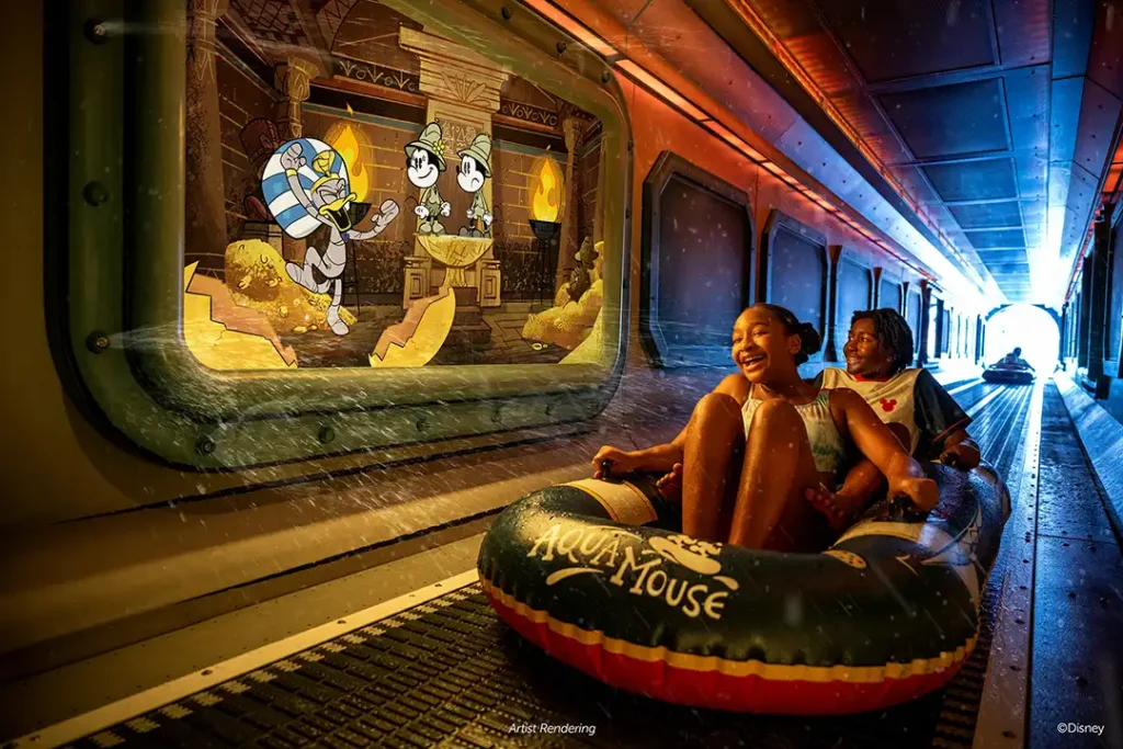 Rides aboard the Disney Treasure