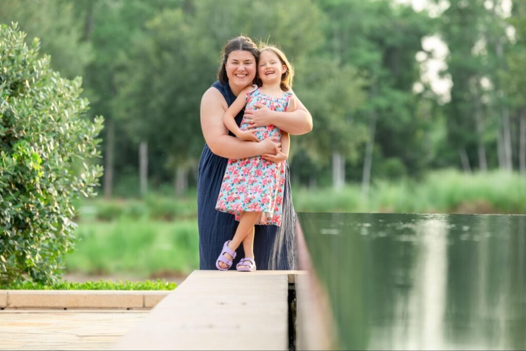 Rachel and her Daughter spent time in pool area of Walt Disney World